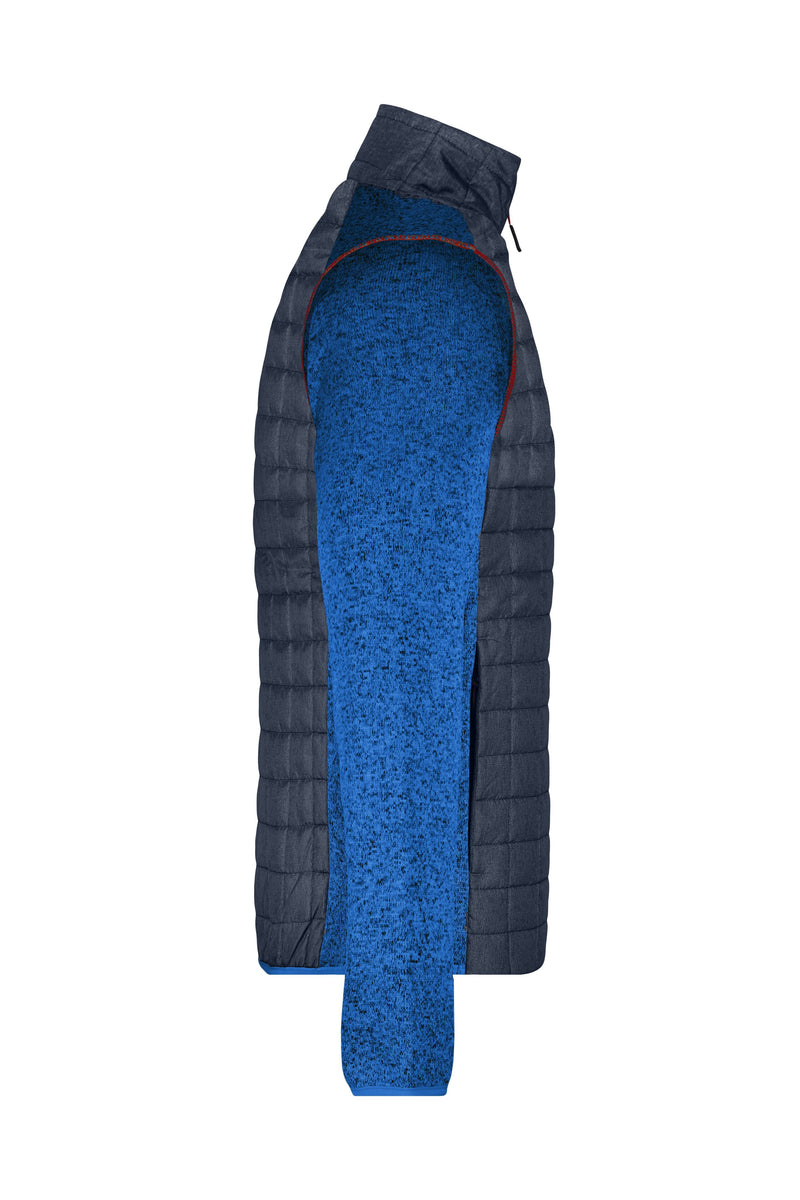 Laden Sie das Bild in Galerie -Viewer, Strickfleecejacke im stylischen Materialmix - JN742