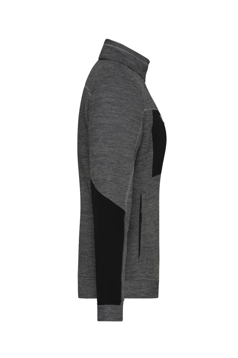 Laden Sie das Bild in Galerie -Viewer, Pflegeleichte Strick-Fleecejacke für Arbeit und Freizeit - JN1817