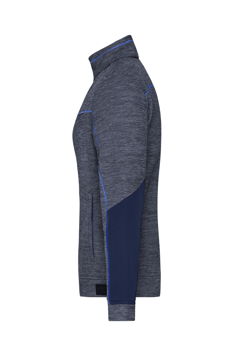 Laden Sie das Bild in Galerie -Viewer, Pflegeleichte Strick-Fleecejacke für Arbeit und Freizeit - JN1817