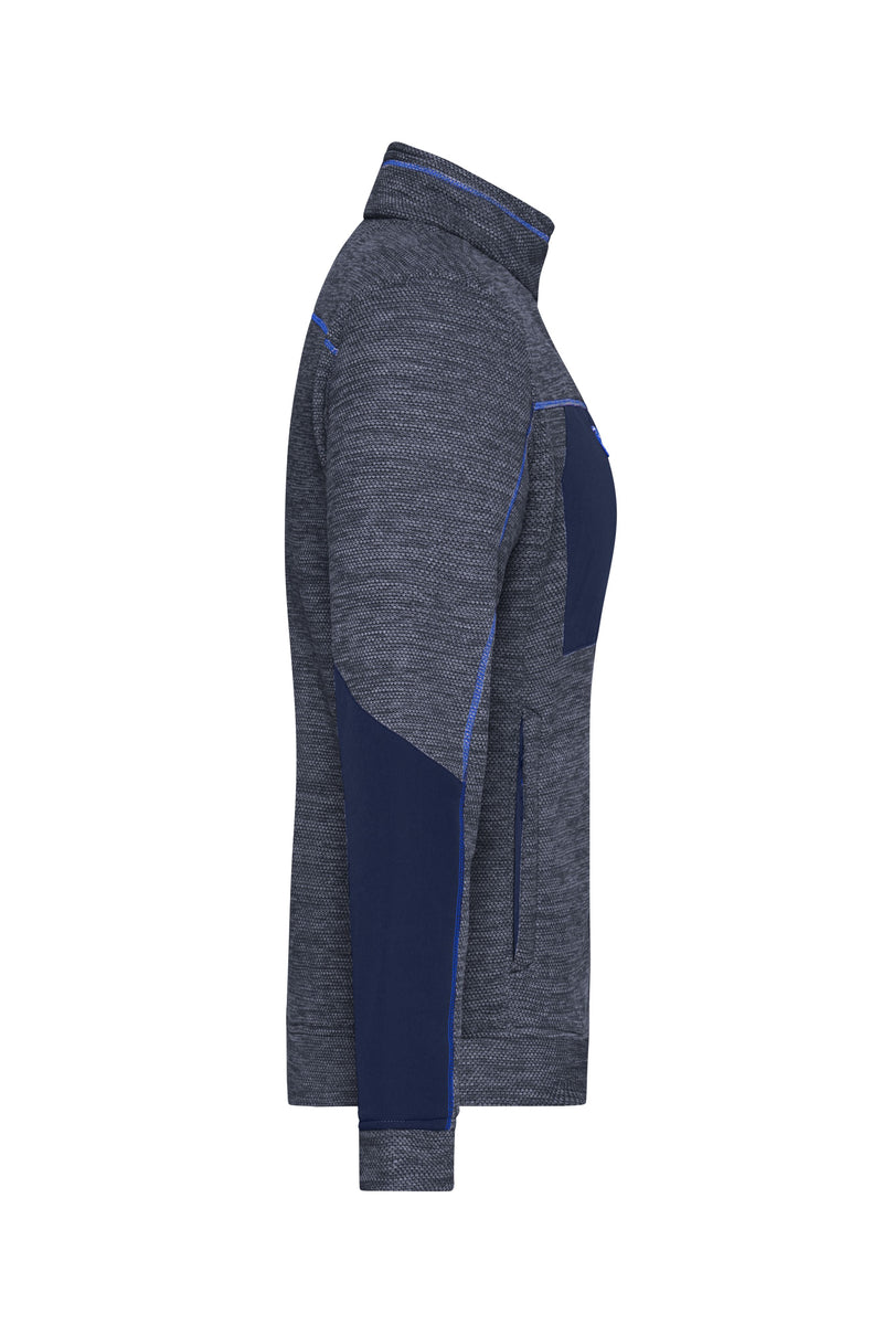 Laden Sie das Bild in Galerie -Viewer, Pflegeleichte Strick-Fleecejacke für Arbeit und Freizeit - JN1817