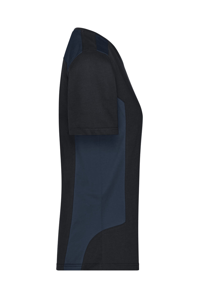 Laden Sie das Bild in Galerie -Viewer, Strapazierfähiges und pflegeleichtes T-Shirt mit Kontrasteinsätzen - JN1823