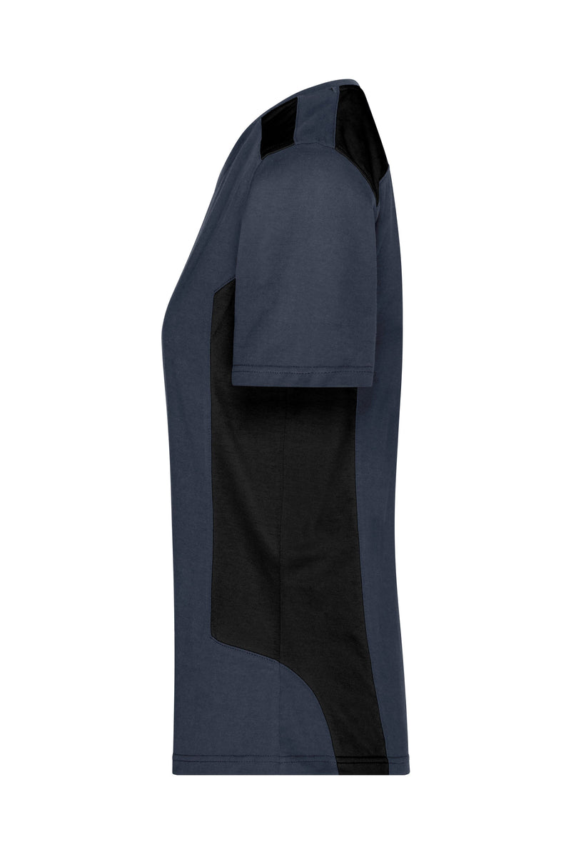 Laden Sie das Bild in Galerie -Viewer, Strapazierfähiges und pflegeleichtes T-Shirt mit Kontrasteinsätzen - JN1823