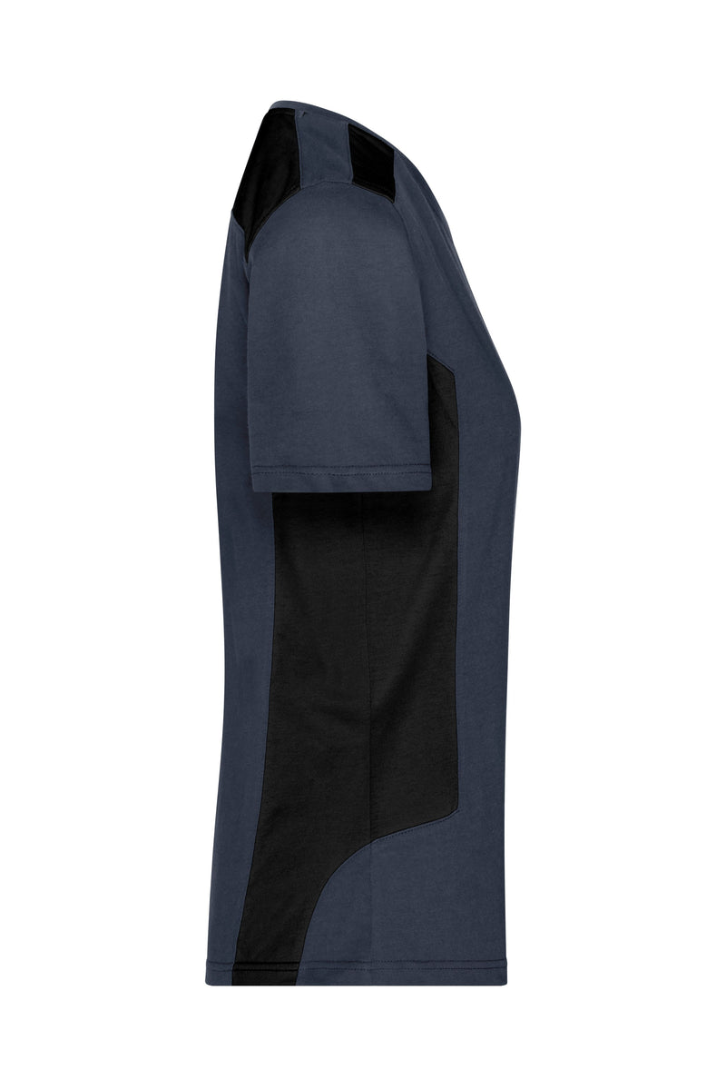 Laden Sie das Bild in Galerie -Viewer, Strapazierfähiges und pflegeleichtes T-Shirt mit Kontrasteinsätzen - JN1823