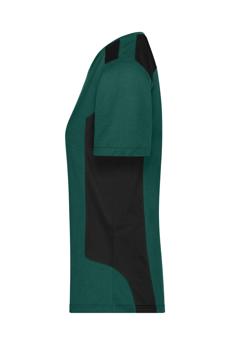 Laden Sie das Bild in Galerie -Viewer, Strapazierfähiges und pflegeleichtes T-Shirt mit Kontrasteinsätzen - JN1823