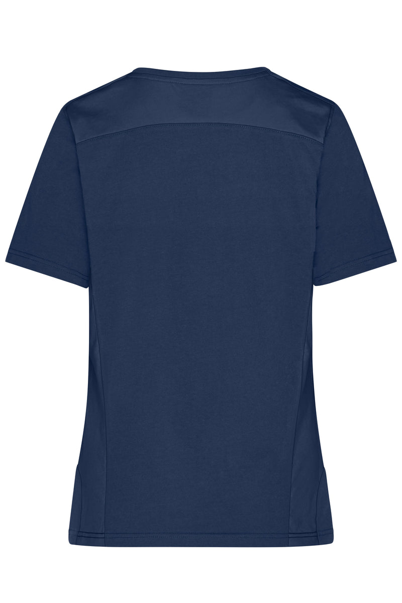 Laden Sie das Bild in Galerie -Viewer, Strapazierfähiges und pflegeleichtes T-Shirt mit Kontrasteinsätzen - JN1823