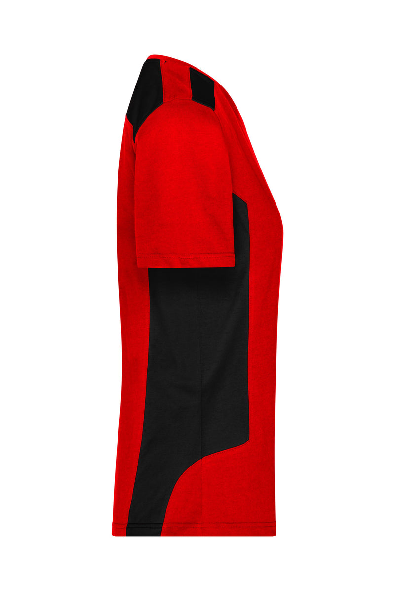 Laden Sie das Bild in Galerie -Viewer, Strapazierfähiges und pflegeleichtes T-Shirt mit Kontrasteinsätzen - JN1823