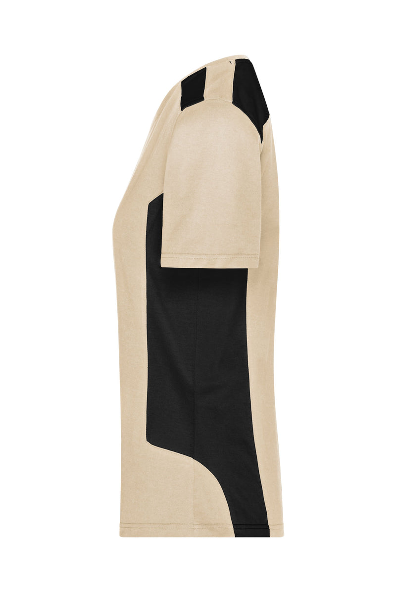 Laden Sie das Bild in Galerie -Viewer, Strapazierfähiges und pflegeleichtes T-Shirt mit Kontrasteinsätzen - JN1823