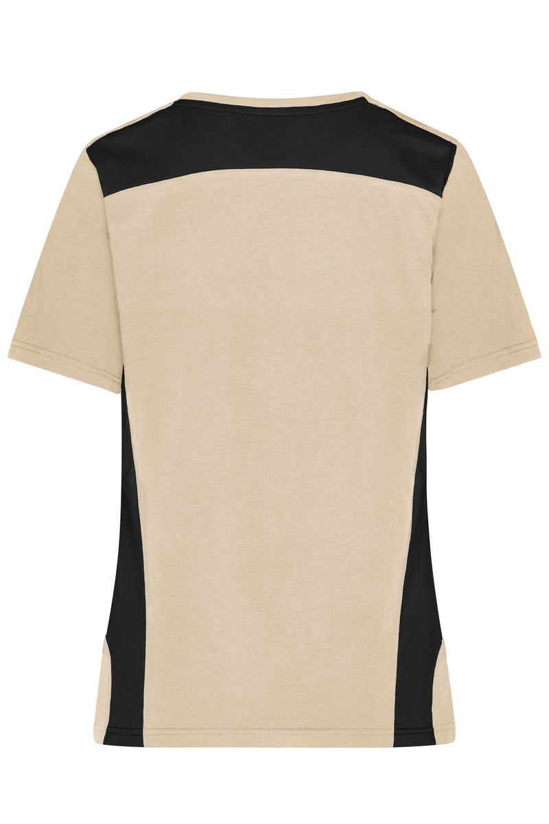 Laden Sie das Bild in Galerie -Viewer, Strapazierfähiges und pflegeleichtes T-Shirt mit Kontrasteinsätzen - JN1823