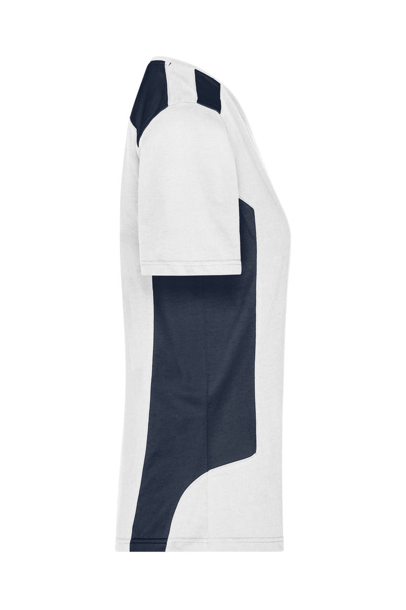 Laden Sie das Bild in Galerie -Viewer, Strapazierfähiges und pflegeleichtes T-Shirt mit Kontrasteinsätzen - JN1823