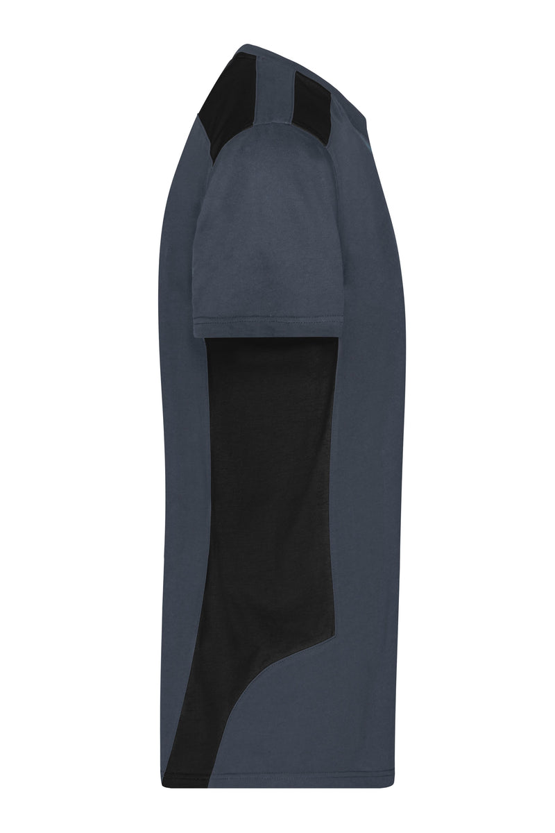 Laden Sie das Bild in Galerie -Viewer, Strapazierfähiges und pflegeleichtes T-Shirt mit Kontrasteinsätzen - JN1824