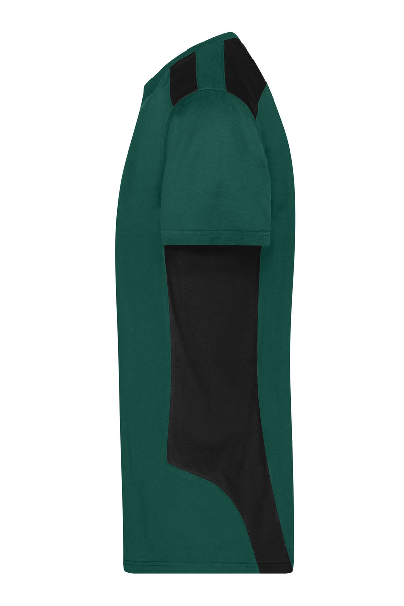 Laden Sie das Bild in Galerie -Viewer, Strapazierfähiges und pflegeleichtes T-Shirt mit Kontrasteinsätzen - JN1824