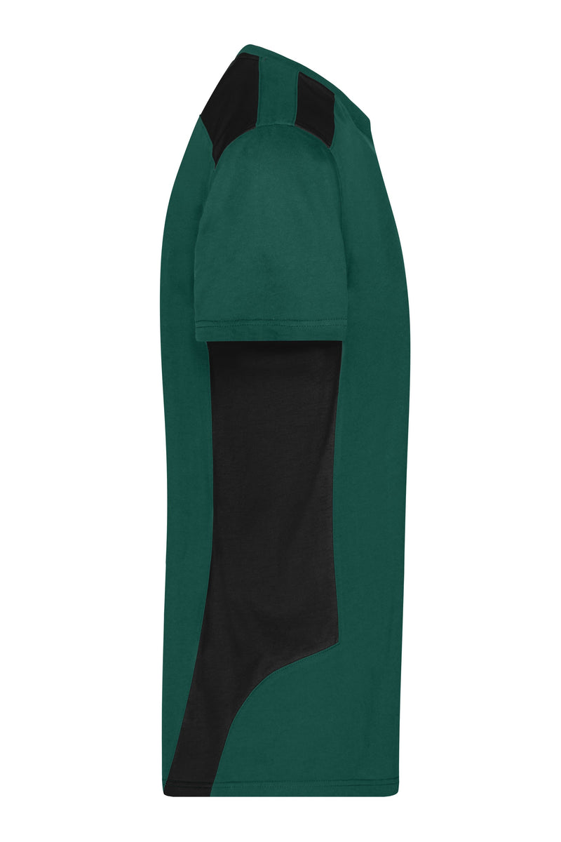 Laden Sie das Bild in Galerie -Viewer, Strapazierfähiges und pflegeleichtes T-Shirt mit Kontrasteinsätzen - JN1824