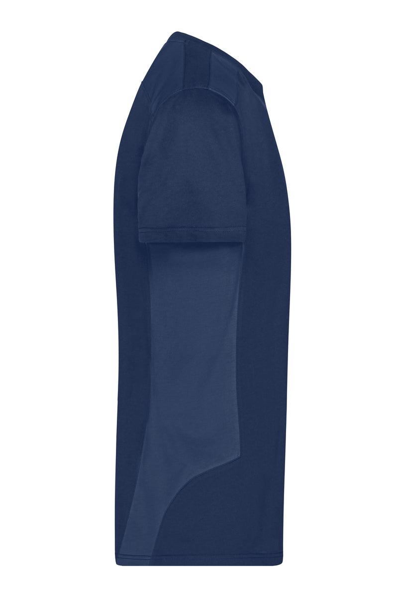 Laden Sie das Bild in Galerie -Viewer, Strapazierfähiges und pflegeleichtes T-Shirt mit Kontrasteinsätzen - JN1824