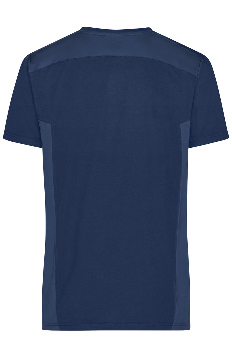 Laden Sie das Bild in Galerie -Viewer, Strapazierfähiges und pflegeleichtes T-Shirt mit Kontrasteinsätzen - JN1824