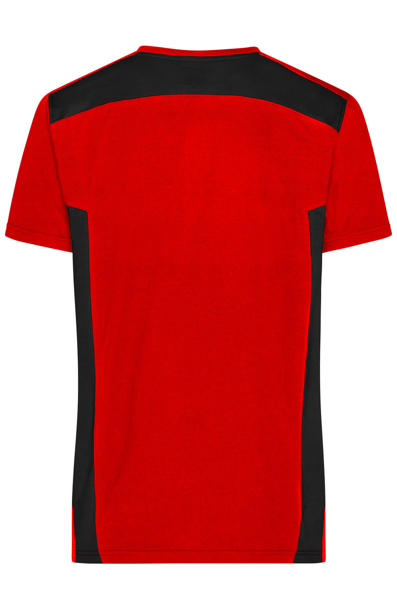 Laden Sie das Bild in Galerie -Viewer, Strapazierfähiges und pflegeleichtes T-Shirt mit Kontrasteinsätzen - JN1824