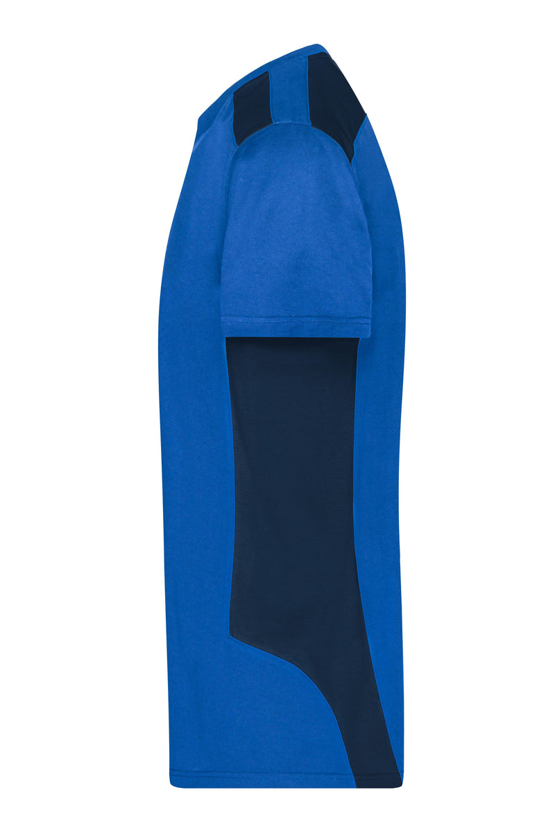 Laden Sie das Bild in Galerie -Viewer, Strapazierfähiges und pflegeleichtes T-Shirt mit Kontrasteinsätzen - JN1824