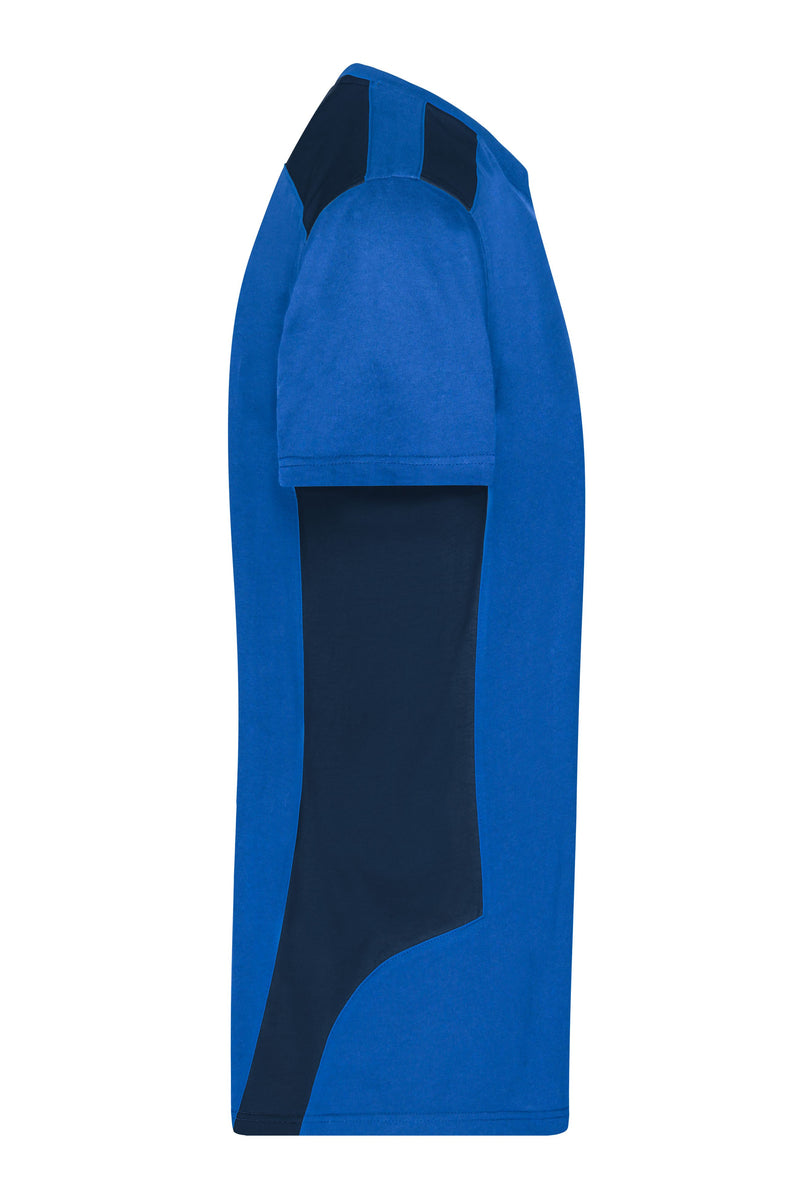 Laden Sie das Bild in Galerie -Viewer, Strapazierfähiges und pflegeleichtes T-Shirt mit Kontrasteinsätzen - JN1824