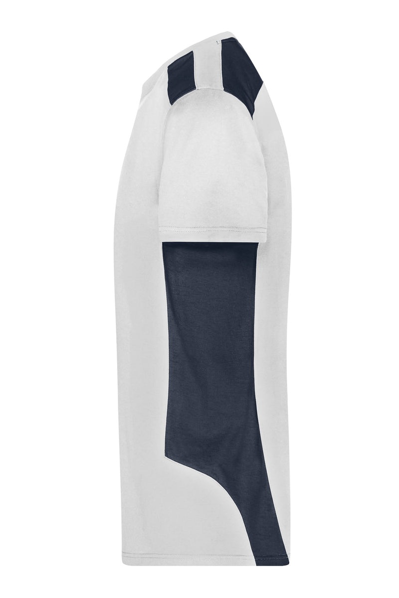 Laden Sie das Bild in Galerie -Viewer, Strapazierfähiges und pflegeleichtes T-Shirt mit Kontrasteinsätzen - JN1824