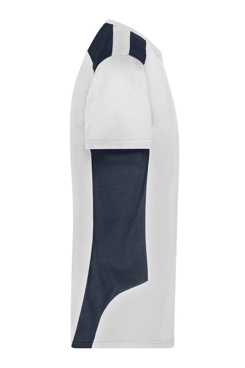 Laden Sie das Bild in Galerie -Viewer, Strapazierfähiges und pflegeleichtes T-Shirt mit Kontrasteinsätzen - JN1824