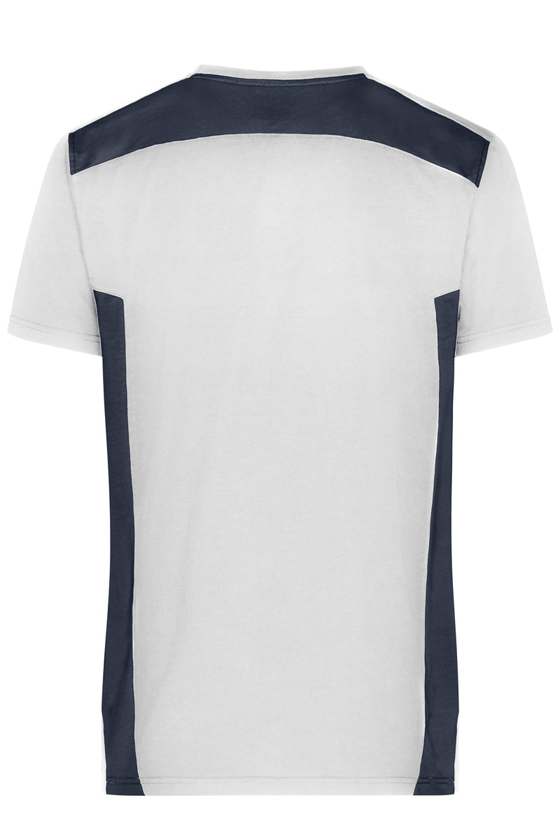 Laden Sie das Bild in Galerie -Viewer, Strapazierfähiges und pflegeleichtes T-Shirt mit Kontrasteinsätzen - JN1824