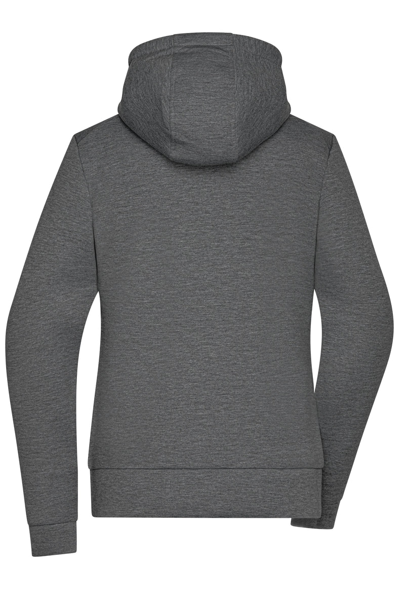 Laden Sie das Bild in Galerie -Viewer, Kapuzenjacke mit modischen Details in Melange Optik - Damen - JN1143