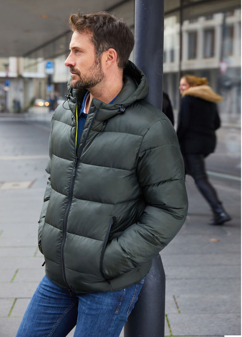 Laden Sie das Bild in Galerie -Viewer, Gesteppte Winterjacke aus recyceltem Polyester mit DuPont™Sorona® Wattierung - Herren - JN1168