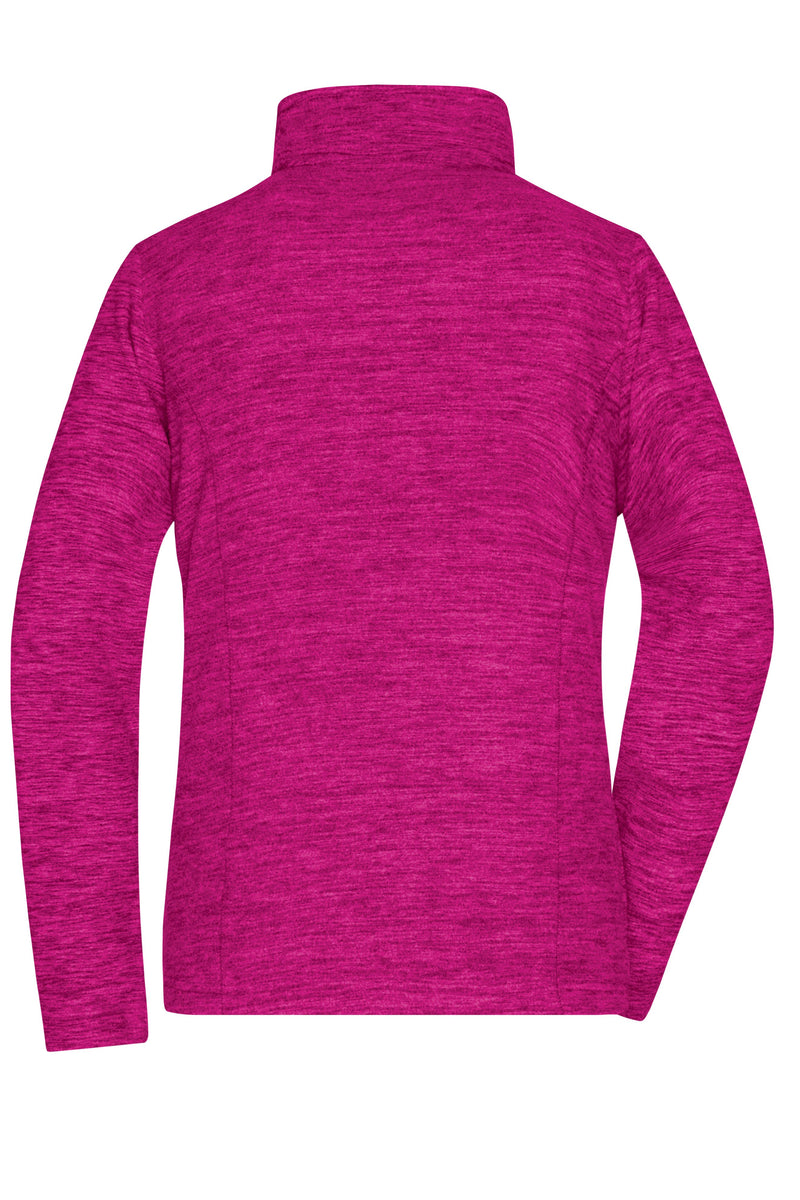 Laden Sie das Bild in Galerie -Viewer, Damen Fleecejacke in modischer Melange-Optik - JN769