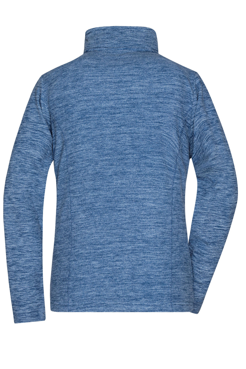 Laden Sie das Bild in Galerie -Viewer, Damen Fleecejacke in modischer Melange-Optik - JN769