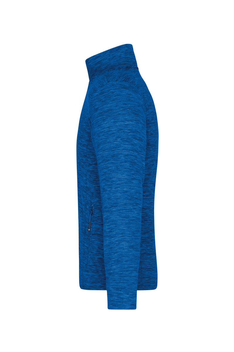 Laden Sie das Bild in Galerie -Viewer, Herren Fleecejacke in modischer Melange-Optik - JN770