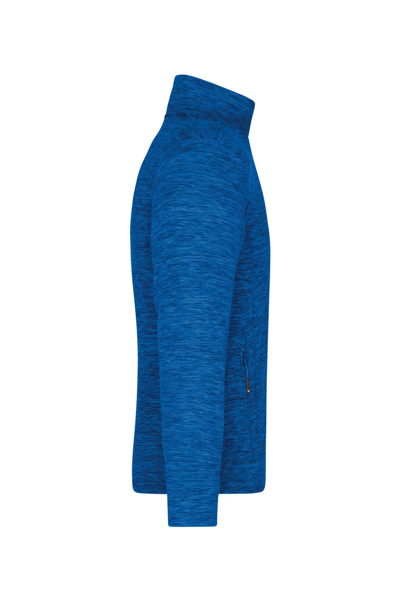 Laden Sie das Bild in Galerie -Viewer, Herren Fleecejacke in modischer Melange-Optik - JN770