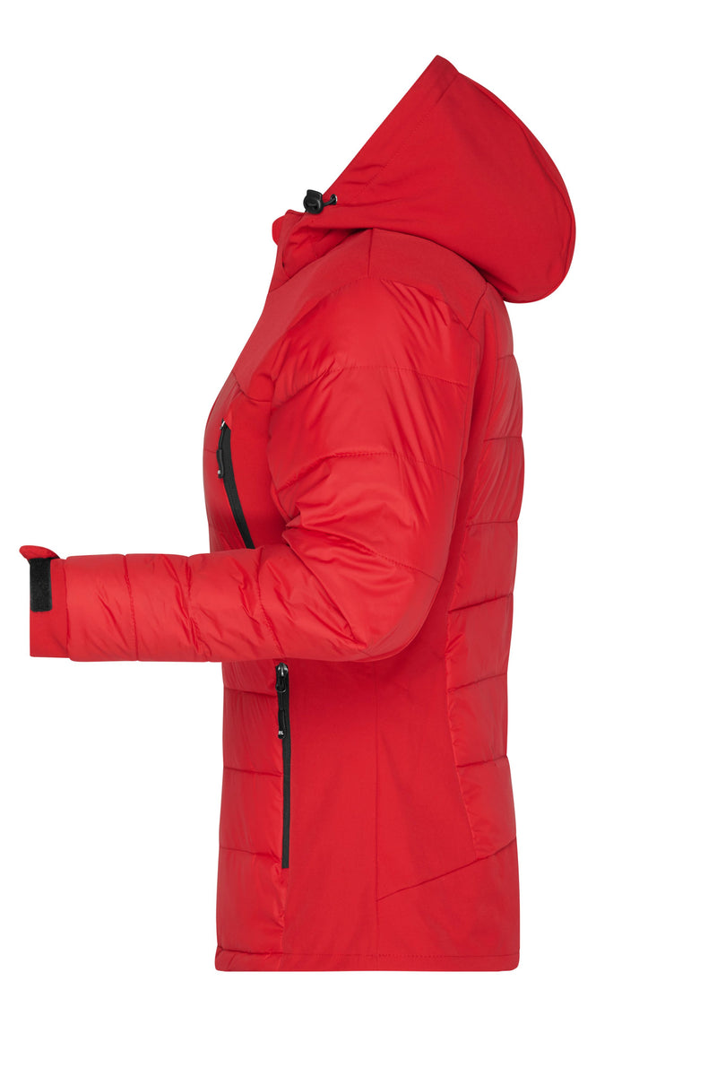 Laden Sie das Bild in Galerie -Viewer, Thermojacke in attraktivem Materialmix - JN1049