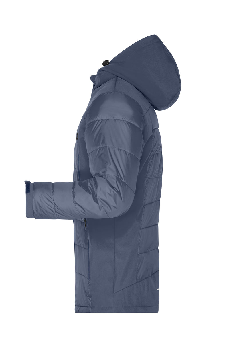 Laden Sie das Bild in Galerie -Viewer, Thermojacke in attraktivem Materialmix - JN1050
