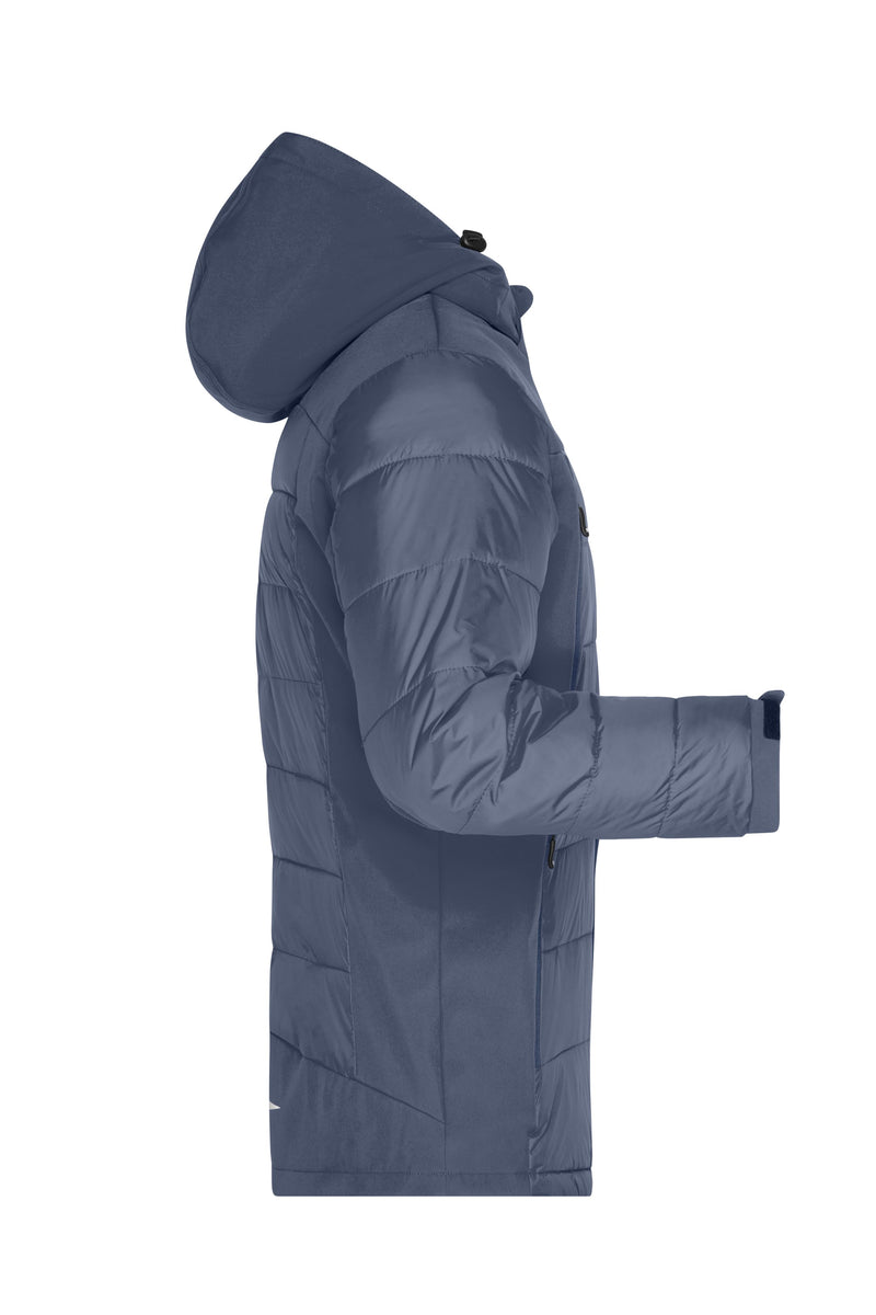 Laden Sie das Bild in Galerie -Viewer, Thermojacke in attraktivem Materialmix - JN1050