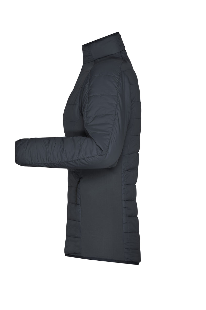 Laden Sie das Bild in Galerie -Viewer, Leicht wattierte Jacke im sportlichen Materialmix - JN1115