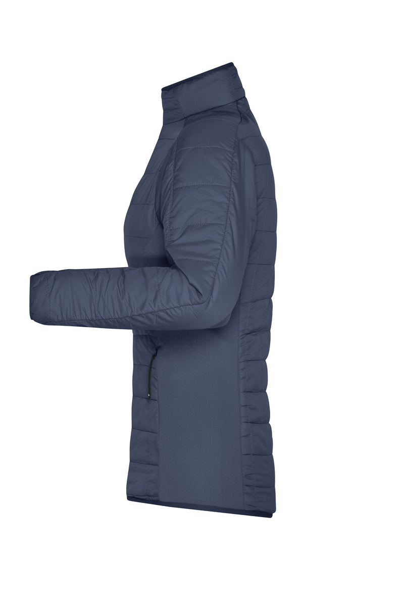 Laden Sie das Bild in Galerie -Viewer, Leicht wattierte Jacke im sportlichen Materialmix - JN1115