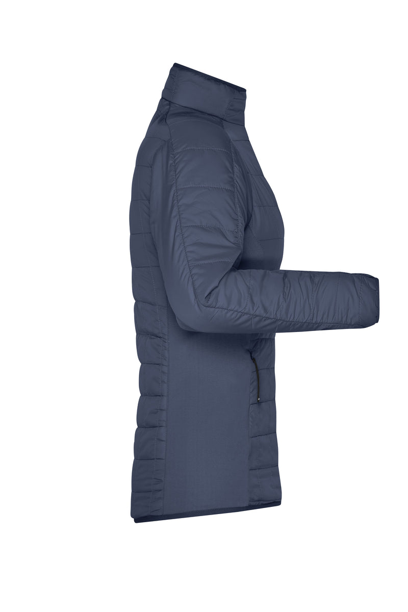 Laden Sie das Bild in Galerie -Viewer, Leicht wattierte Jacke im sportlichen Materialmix - JN1115