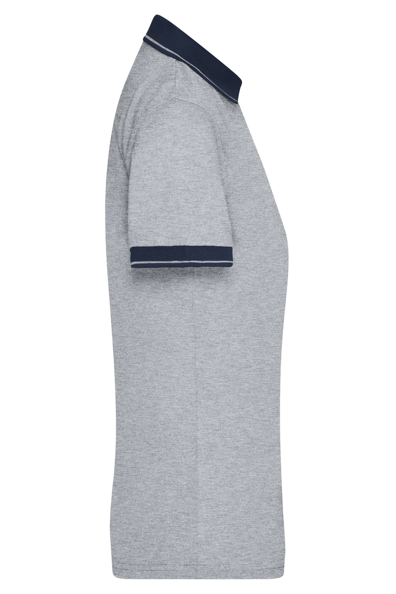 Laden Sie das Bild in Galerie -Viewer, Melange Polo mit modischen Details - JN705