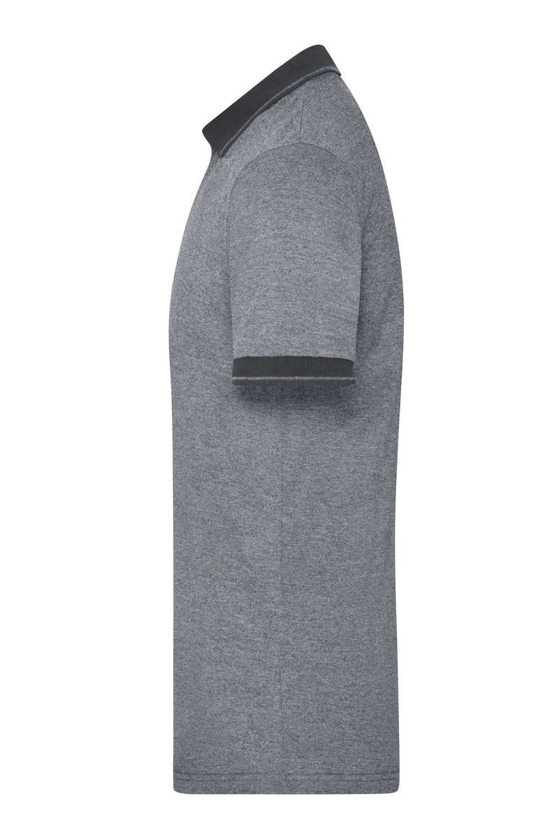 Laden Sie das Bild in Galerie -Viewer, Melange Polo mit modischen Details - JN706