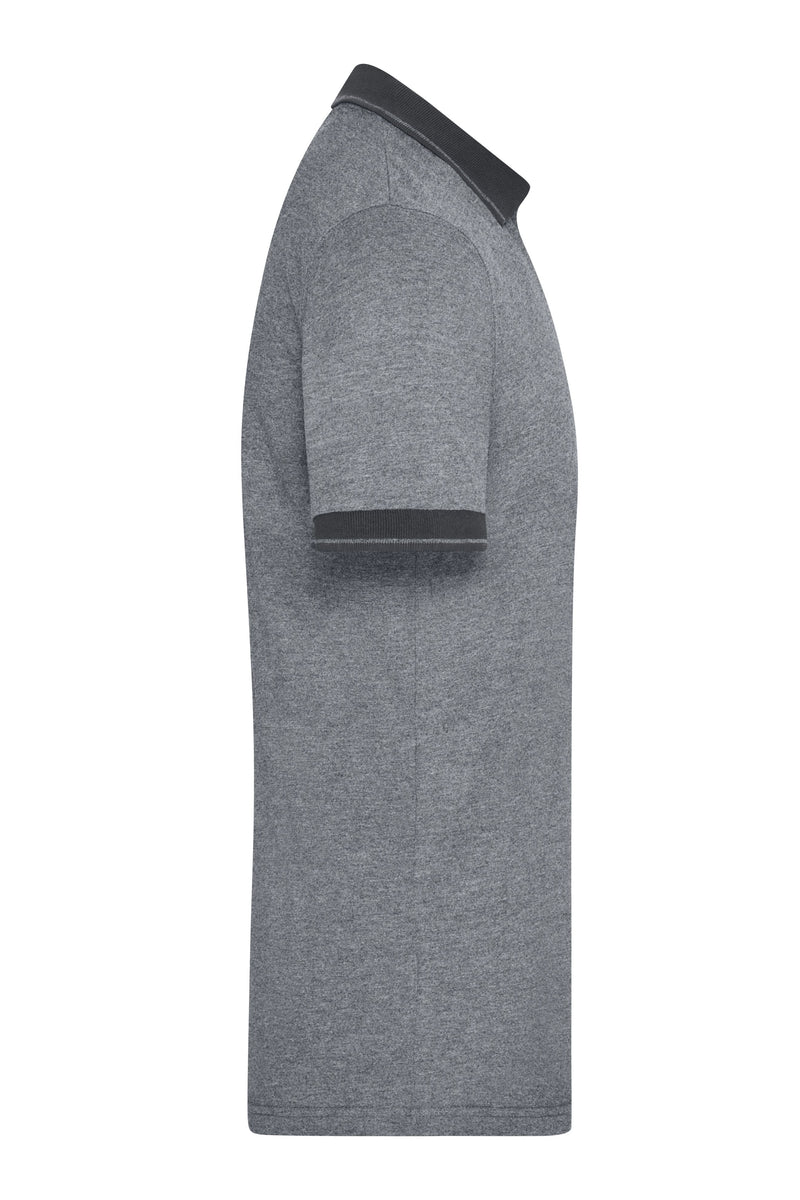 Laden Sie das Bild in Galerie -Viewer, Melange Polo mit modischen Details - JN706