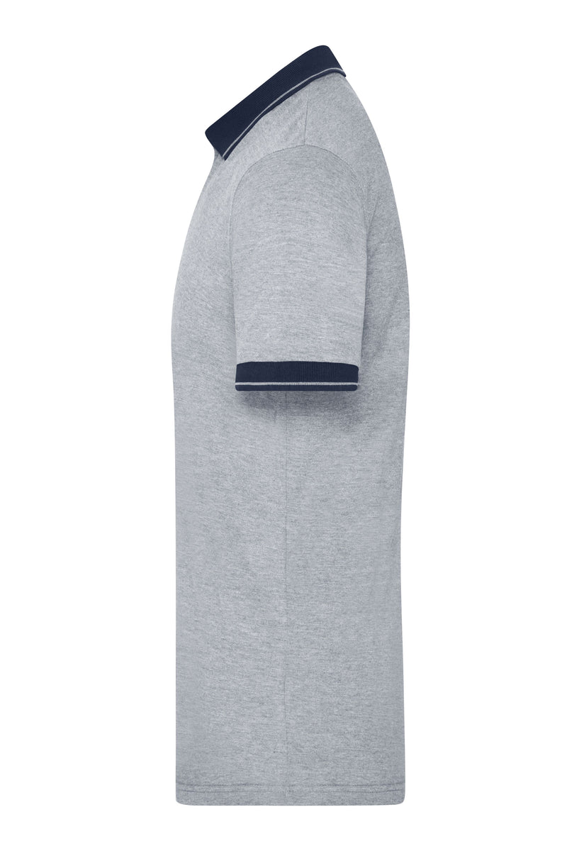 Laden Sie das Bild in Galerie -Viewer, Melange Polo mit modischen Details - JN706