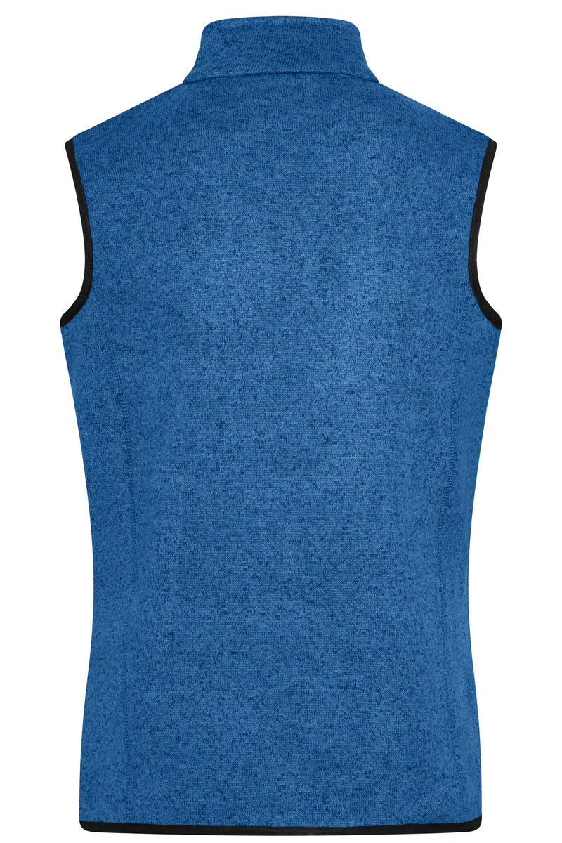 Laden Sie das Bild in Galerie -Viewer, Strickfleece Weste mit Stehkragen - JN774