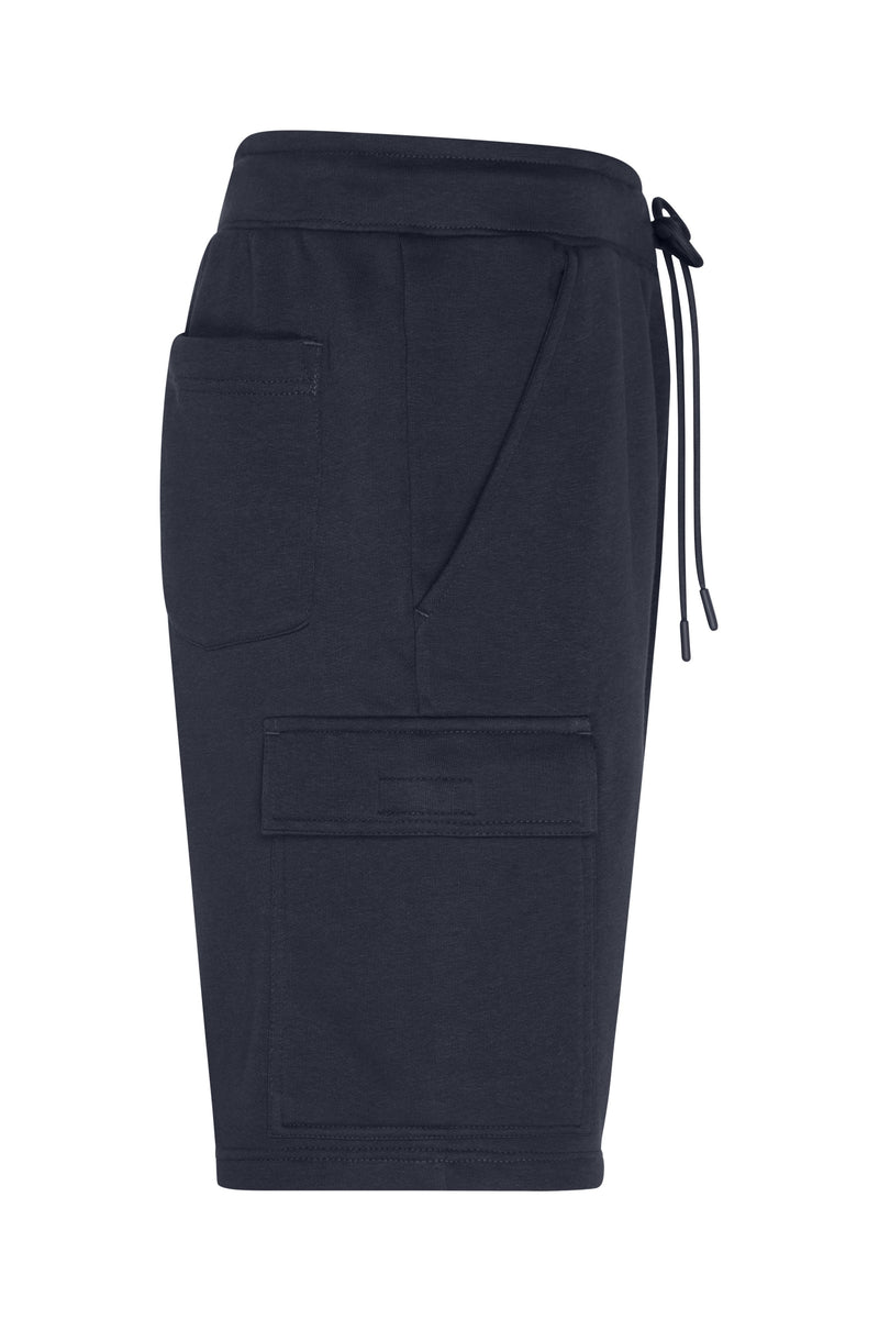 Laden Sie das Bild in Galerie -Viewer, Modische, kurze Sweat-Hose aus BIO-Baumwolle im Cargo-Style - 8038