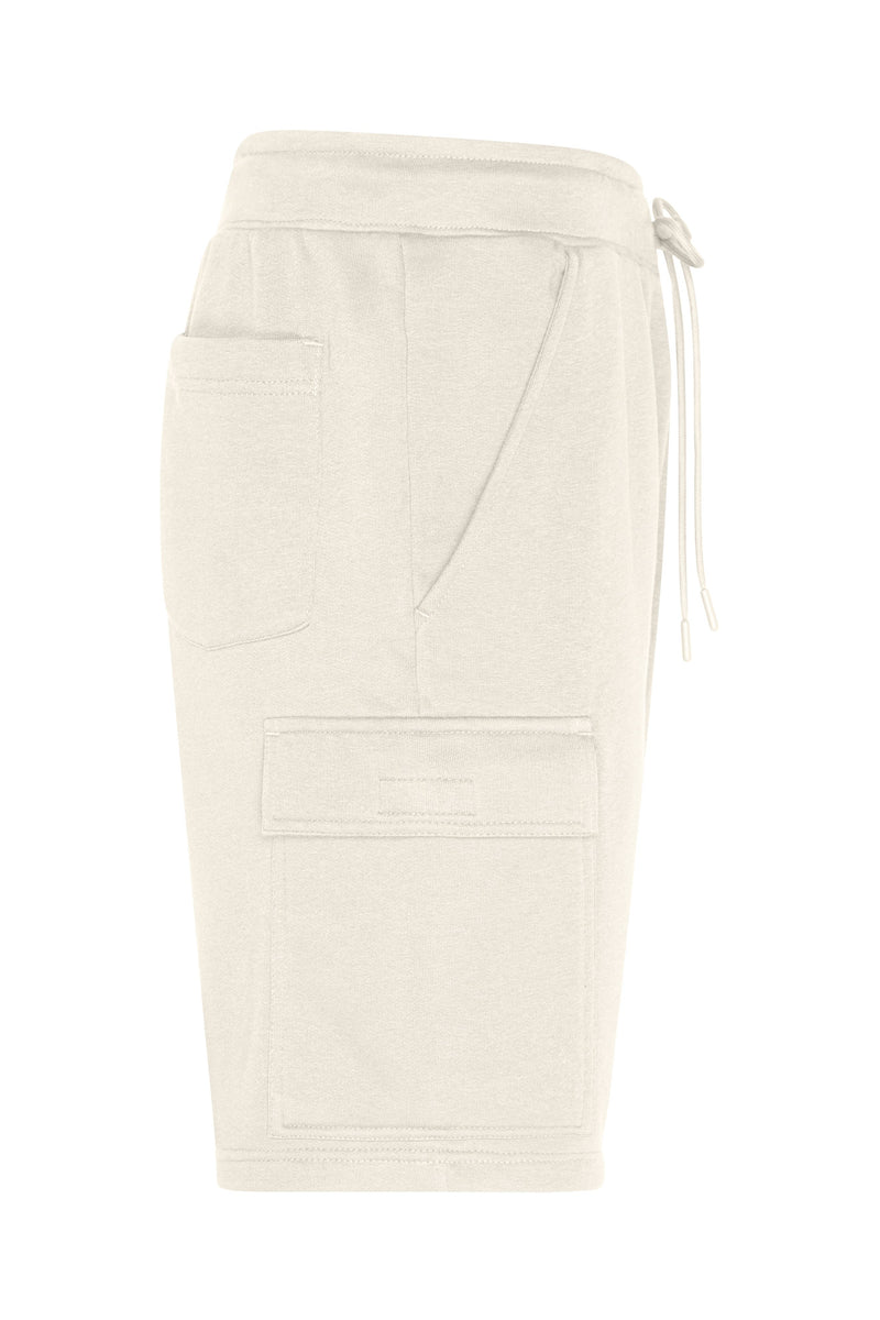 Laden Sie das Bild in Galerie -Viewer, Modische, kurze Sweat-Hose aus BIO-Baumwolle im Cargo-Style - 8038