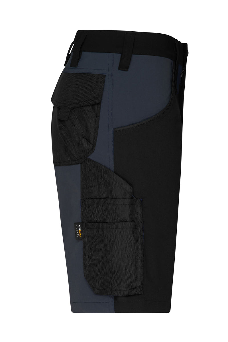 Laden Sie das Bild in Galerie -Viewer, Kurze Arbeitshose in schmaler Schnittführung mit elastischen Einsätzen und funktionellen Details - JN1811