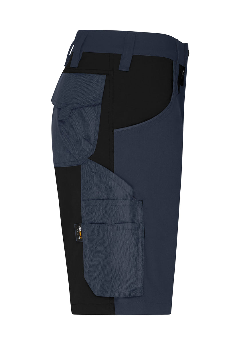 Laden Sie das Bild in Galerie -Viewer, Kurze Arbeitshose in schmaler Schnittführung mit elastischen Einsätzen und funktionellen Details - JN1811