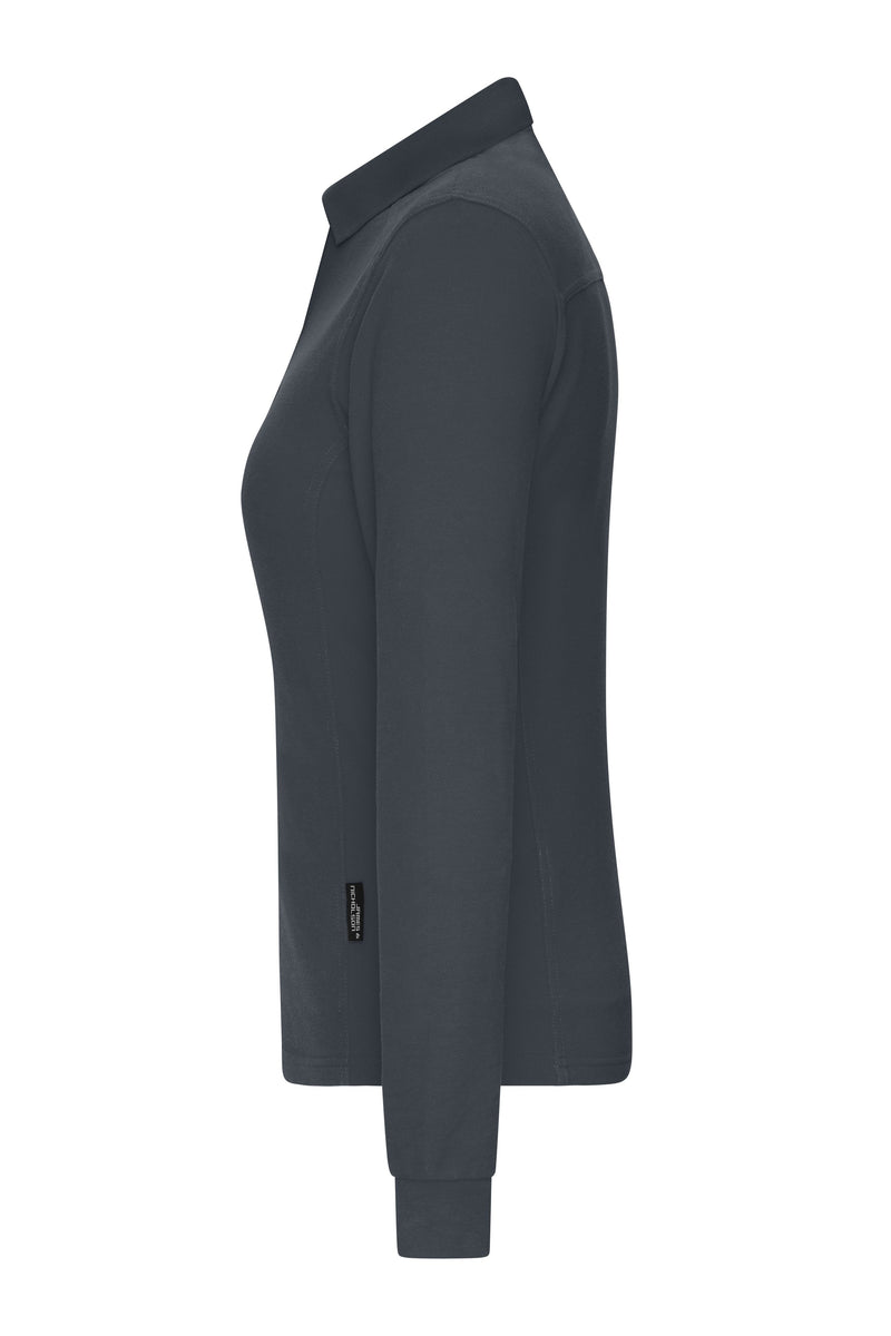 Laden Sie das Bild in Galerie -Viewer, Strapazierfähiges und pflegeleichtes Langarm Polo- Damen - JN1841