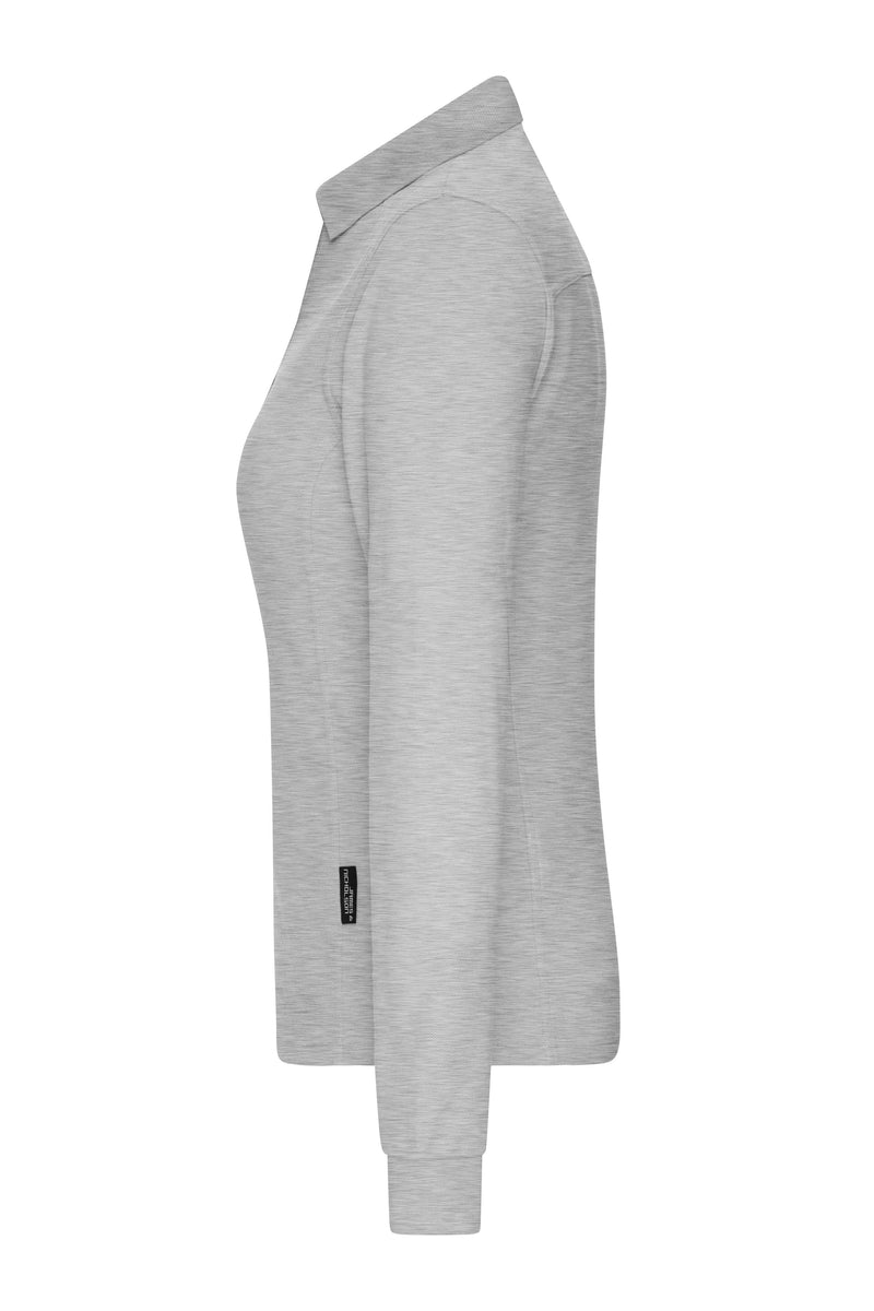 Laden Sie das Bild in Galerie -Viewer, Strapazierfähiges und pflegeleichtes Langarm Polo- Damen - JN1841