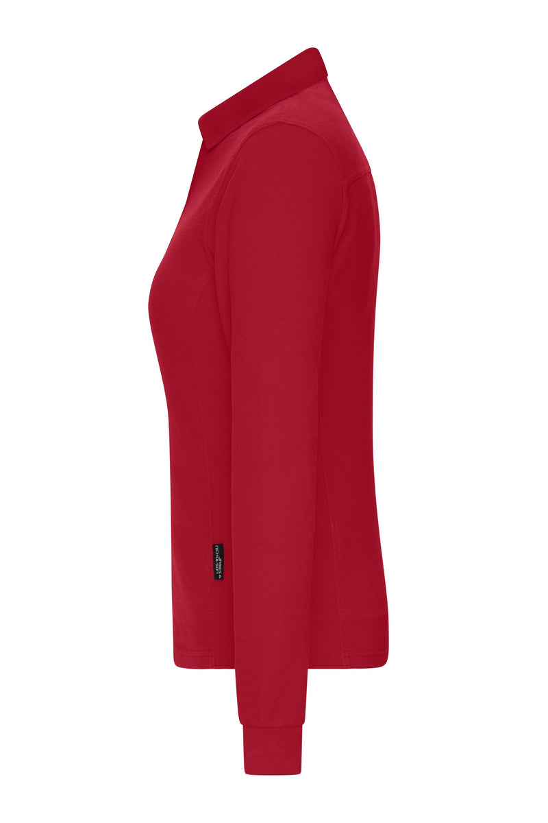 Laden Sie das Bild in Galerie -Viewer, Strapazierfähiges und pflegeleichtes Langarm Polo- Damen - JN1841