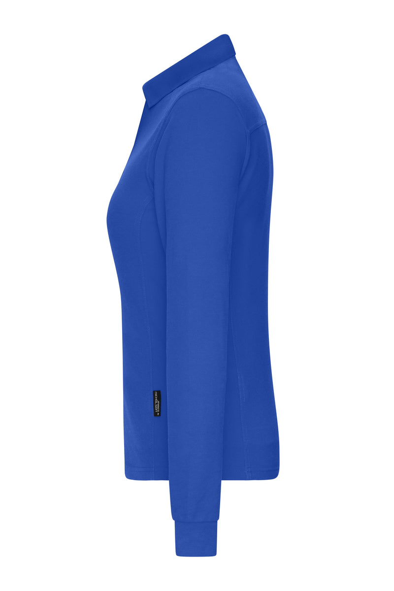 Laden Sie das Bild in Galerie -Viewer, Strapazierfähiges und pflegeleichtes Langarm Polo- Damen - JN1841