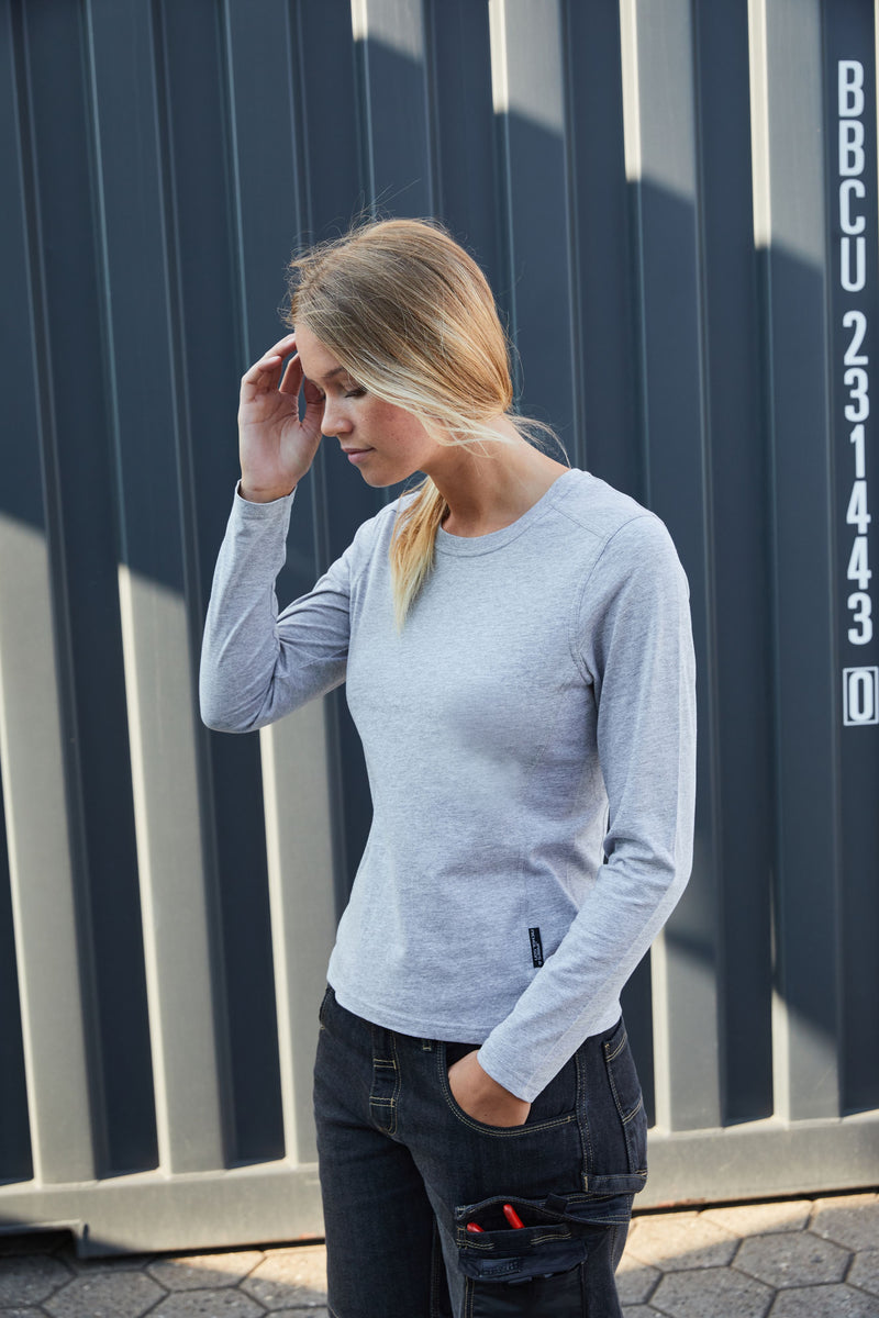 Laden Sie das Bild in Galerie -Viewer, Strapazierfähiges und pflegeleichtes Langarm Shirt - JN1839